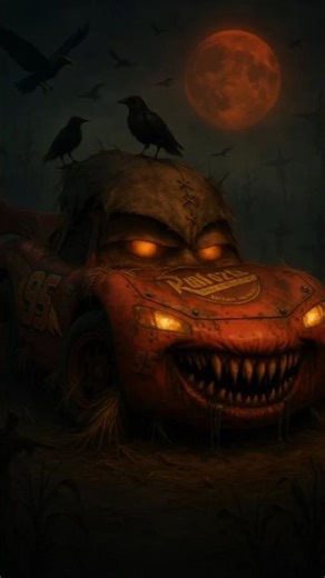 SCARECROW VERSION OF CARS CHARACTERS #shorts #scary