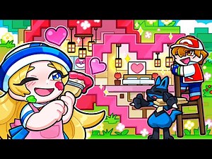 🩷우리 결혼했어요(?) 하트 모양 집을 짓는 포켓몬 트레이너 커플🩷