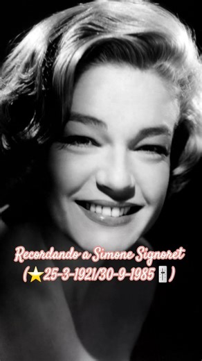 On 25-3-1921, French actress Simone Signoret was born; today she would have turned 105 years old ...