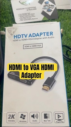 HDMI to VGA HDMI Adapter |Dual Display 4K HDMI to HDMI VGA Splitter Converter #viralshorts #trending
