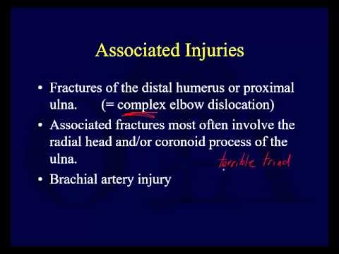 Elbow Dislocations and Elbow Instability