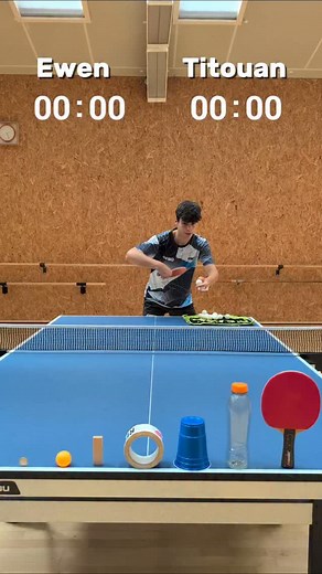 Timer challenge🤩 - #trickshot #pingpong - @gewofrance @gewotabletennis | Trickshotlife TE