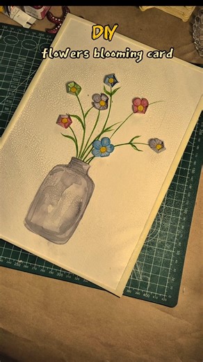 DIY Flower Card 🌸 | Easy Handmade Greeting Card Tutorial