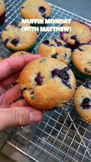 Blueberry Muffin Recipe | Muffin Monday with Matthew