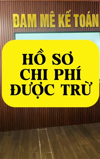 HIỂU RÕ VỀ HỒ SƠ CHI PHÍ ĐƯỢC TRỪ ĐỂ KHÔNG BỊ XUẤT TOÁN CHI PHÍ KHI KIỂM TRA THUẾ #hokinhdoanh #hokhoan #dammeketoan #dailythue #tuvanthue HÃY THEO ĐUỔI ĐAM MÊ - THÀNH CÔNG SẼ THEO ĐUỔI BẠN.