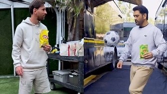 Watch: MS Dhoni collabs with Lionel Messi in new ad, shows off football skills