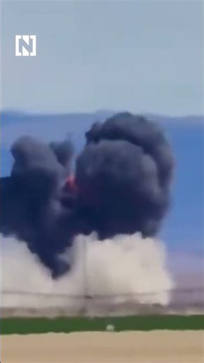 Fighter jet crews eject and parachute to safety after colliding at US air show