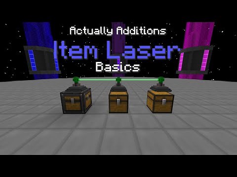 Actually Additions Item Laser Basics
