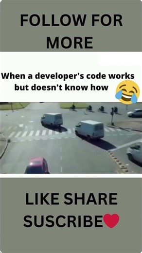 Developer Life: When the code works but you have no idea why! 😂 #shorts