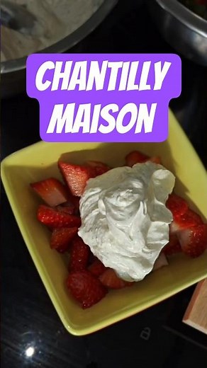 Crème Chantilly maison facile #cuisine