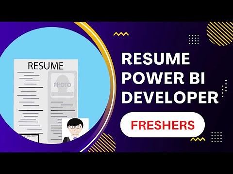 BEST Resume template of a FRESHER | Power BI Developer | 2023🔥
