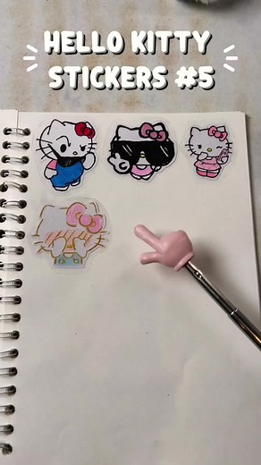 Hello Kitty Stickers Parte 5: DIY Como Hacer Stickers