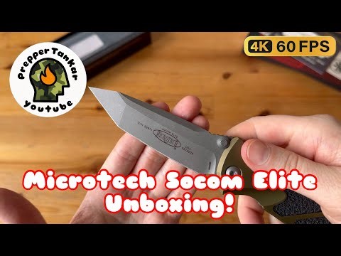 Microtech Socom Elite unboxing and first impression. Hard use folding knife 🔪
