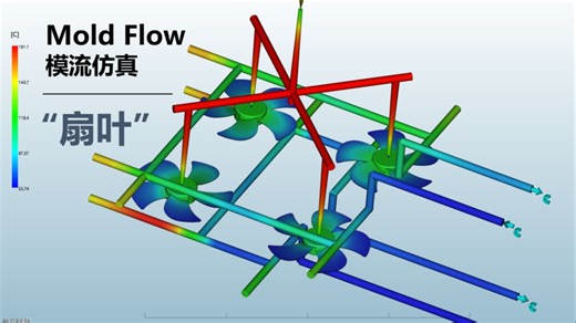 Moldflow仿真“扇叶”模流分析
