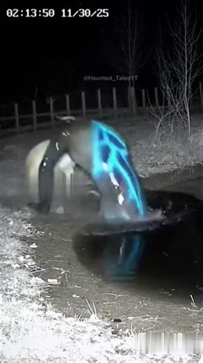 “CCTV: Creature Attacks Goat at Night”