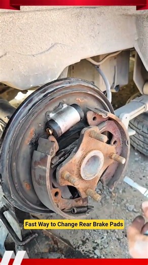 Fast Way to Change Rear Brake Pads #shorts #tips