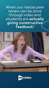 Wait, peer review through video? Yep. WeVideo makes it happen. Real feedback, real engagement, and zero boring comments. Educators, this is a game-changer. #edtech #interactivevideo #videoediting #teachingtools | WeVideo