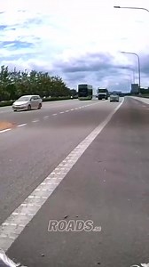 Goods fell off of moving truck. The penalty for failing to securely tie or attach goods to a goods vehicle to prevent the goods from falling off is 6 demerit points and a fine of $250 for heavy vehicles. | ROADS.sg