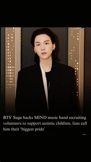 Suga backs Mind music band recruiting volunteers to support autistic children #suga #fyp #viralvideo