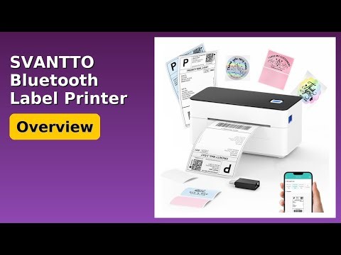 REVIEW (2025): SVANTTO Bluetooth Label Printer 4x6. Features.