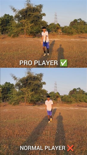 Pro player vs normal player#shorts #football #player #pro #footballskills