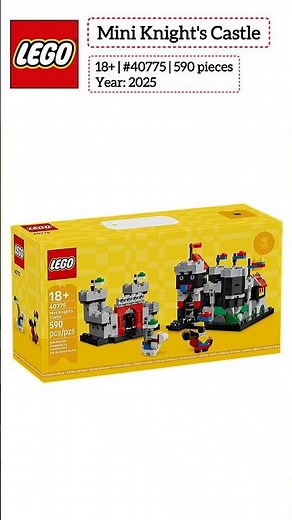 Lego New Set - #40775 Mini Knight's Castle