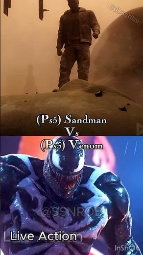 Sandman vs Venom 🔥🔥🎭#spiderman2 #sandman #marvel
