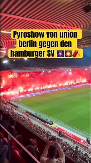 INSANE Pyro Show! Ultras Union Berlin Light Up the Stadium with Perfect Rectangle Display vs Hamburg