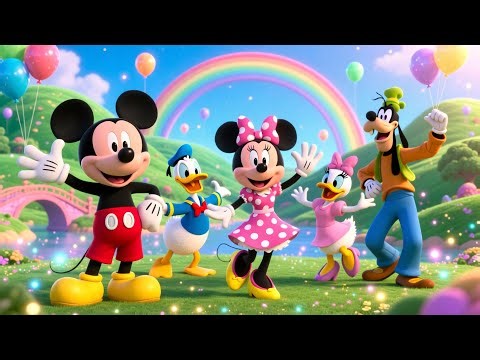 🐭 Mickey’s Rainbow Adventure Land 🌉,| Fun & Colorful Kids Adventure with Mickey & Friends🐭🌈