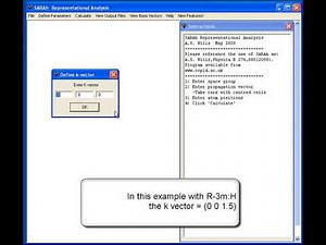 SARAh-Representational analysis: k vector