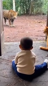 Brave House Cat Chases Off Wild Jaguar Cuiabá, Brazil — October 22, 2024 Residents of a small town on the edge of the Pantanal wetlands were left stunned this week by a viral video showing a domestic house cat standing its ground against one of the world's most formidable predators. The footage captures a baby sitting peacefully in a doorway when a wild jaguar suddenly appears just feet away from the threshold. As the large spotted cat inches closer, an orange tabby sitting near the baby takes i