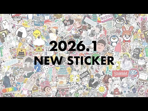 B-Side Label "Introducing new stickers for January 2026!"
