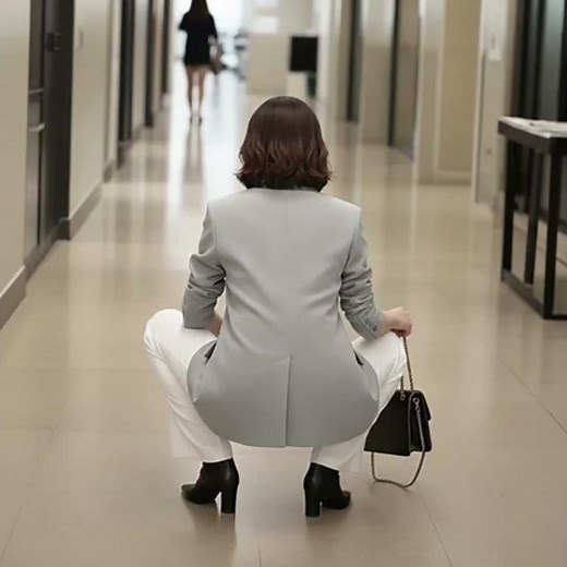 【40代50代】「おば見え」しないスーツの着こなし。配色で差をつける、究極のハンサムレディ｜通勤スナップ Vol 44 #Shorts