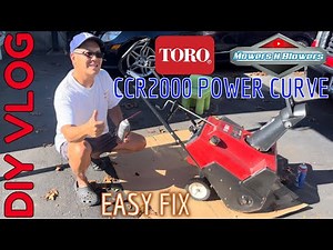 FREE TORO CCR2000 POWER CURVE SINGLE STAGE SNOWBLOWER EASY FIX DIY VLOG HENRYS DAILY SELLING HUSTLE