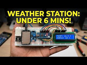 DIY Arduino Weather Station in Under 6 Minutes!