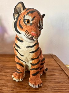 Sumatran Tiger Cub Lenox Striped Black and Brown - Endangered Species Original Box