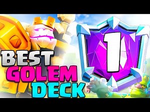 TOP LADDER PUSH with BEST GOLEM DECK in Clash Royale | Unstoppable Golem Strategy!