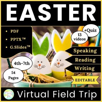 Easter Virtual Field Trip/ Editable NO PREP Spring Activities / Digital Resource