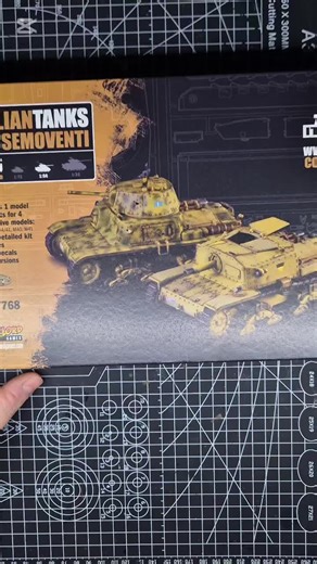 Unboxing and review of Italeri 25768 kit. Box contais Italian tanks and semoventi in 1:56 scale. It is very cheap set with perfect scale for Bolt Action. @warlordgames #unboxing #boltaction #warhammer #scalemodels #review