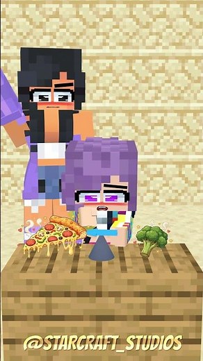 Magnet Arrow Choice: Pizza vs Broccoli! 🧲 (Minecraft) #roblox #minecraftanimation #minecraft