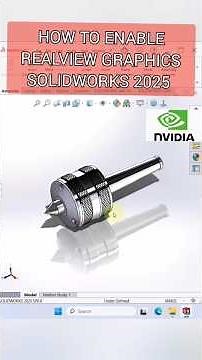 SOLIDWORKS 2025 ENABLE REALVIEW GRAPHICS #shorts #SHORT #SUBSCRIBE #solidworks #3d #engineering #CAD