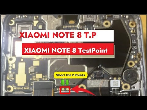Test Point for Xiaomi Note 8 T.P [Ginkgo] to hardreset and Remove FRP 2023