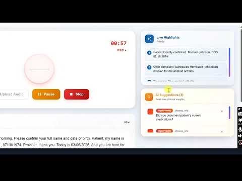 Carevyn AI Medical Scribe Demo 2026 | HIPAA-Compliant Ambient AI for Healthcare