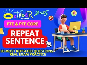 🔥 50 PTE Repeat Sentences Practice 2025 | Real Exam Questions | Daily Speaking Practice |