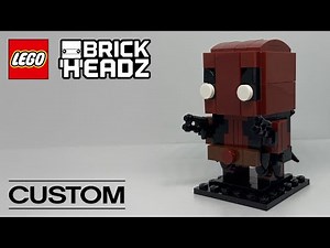 Building A Custom LEGO MOC "Deadpool Brickheadz"