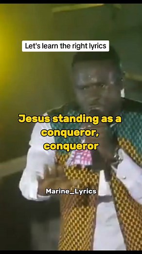 Jesus Standing as a Conqueror Lyrics PDF | Marine Lyrics | Article Wan Hallelujah