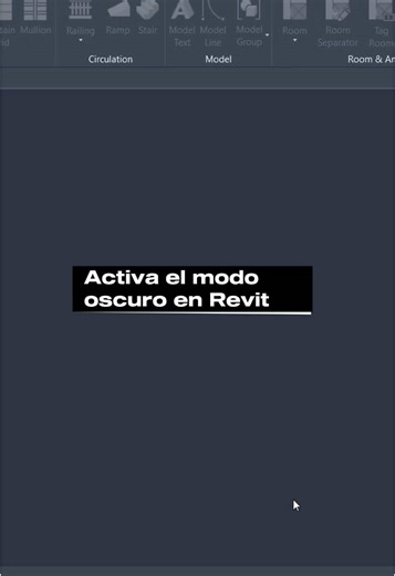 Cómo cuidar tu vista en Revit? No es ninguna sorpresa que trabajar muchas horas en la computadora daña tu vista, una herramienta que Revit nos ofrece desde la versión 2024 es activar el tema oscuro de en la interfaz de usuario. #revit #arquitectura #estudiantedearquitectura #archistudent #revitarquitectura