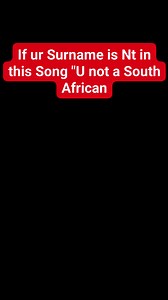 If ur surname is not in this song then u not a south african | Sfiso S