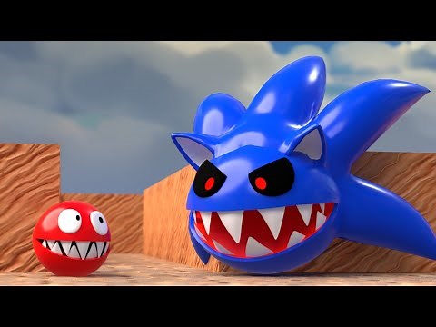 Red Pacman vs Monsters Compilation (Sonic.EXE, Monster Pacman, Mini Pacman)