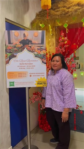 ciklilyputih on Instagram: "ibis Styles Kuala Lumpur Sri Damansara bertemakan Citarasa Ramadan akan adakan ramadan buffet bermula 23 Feb - 15 Mac 2026 di Streats Cafe, Level 2 jam 6:30-10:00pm. Signature & highlight buffet yang ada ialah Kambing Golek bersama Kentang Bakar. Secara jujur kali ni punya kambing golek rasa lain daripada yang lain. The way marinated tu sedap & rasa manis-manis plus daging pun lembut juicy so memang sedap. Lauk yang bermacam-macam jenis antaranya Sambal Udang, Kupang